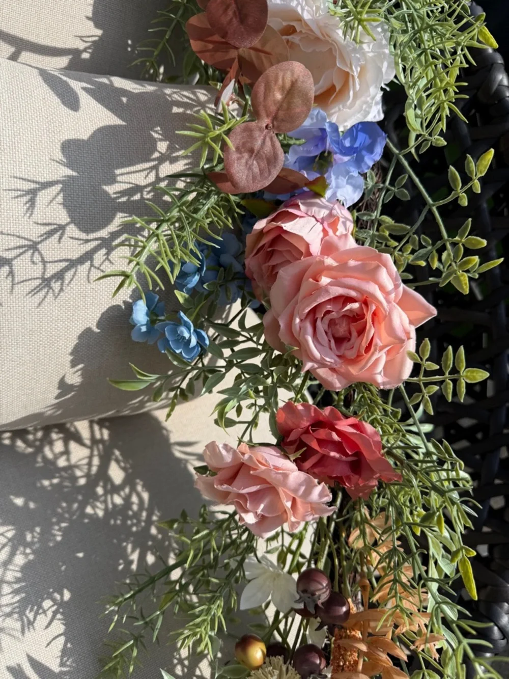 Frontgate Floral Garland - NWT